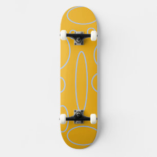 Circles Loops on Orange Skateboard