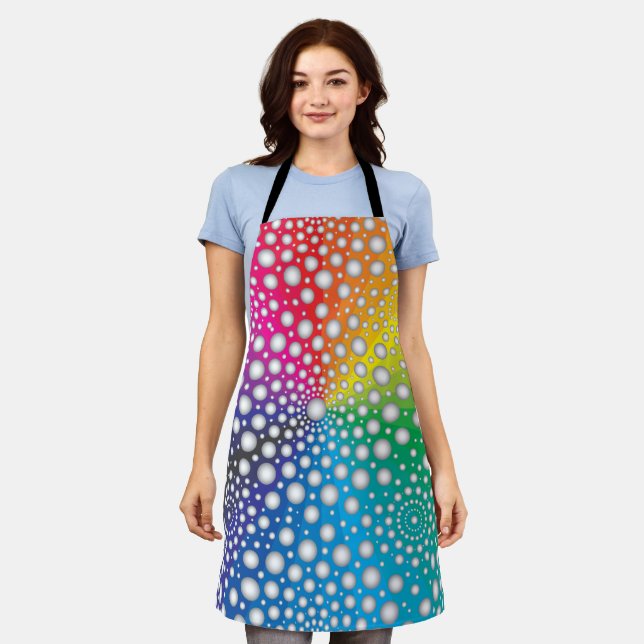 Circles Mandala 2 Apron (Worn)