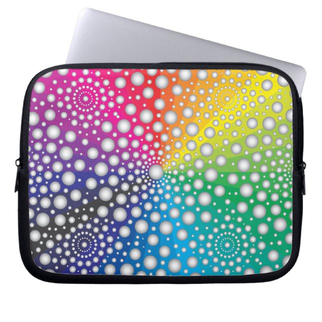 Circles Mandala 2 Laptop Sleeve (Front)