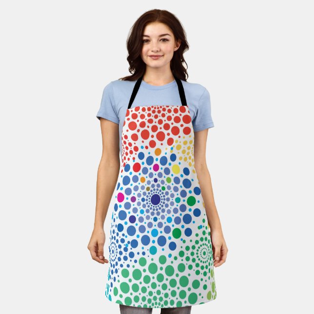 Circles Mandala 3 Apron (Worn)
