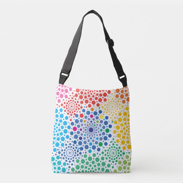 Circles Mandala 3 Crossbody Bag (Front)