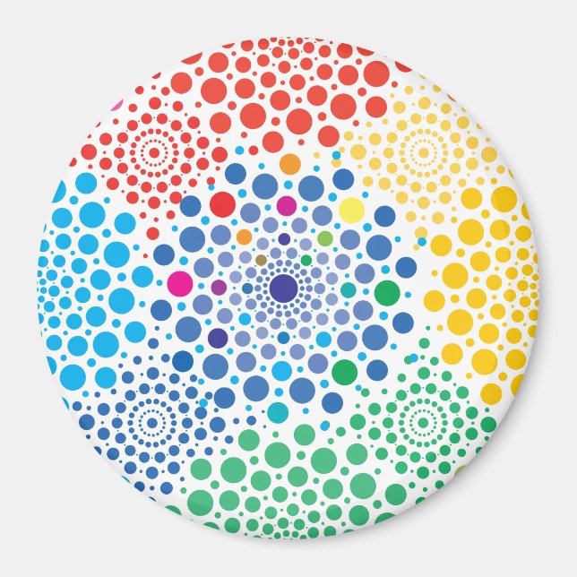 Circles Mandala 3 Magnet (Front)
