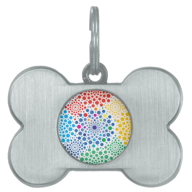 Circles Mandala 3 Pet ID Tag (Front)