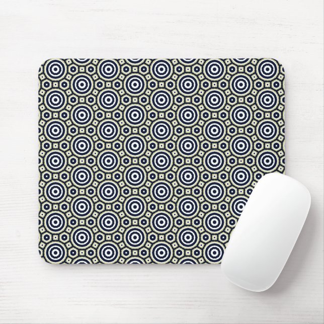 Circles Mouse Mat (With Mouse)