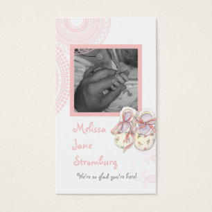 Circles 'n Booties, Baby Girl Shower Invitation