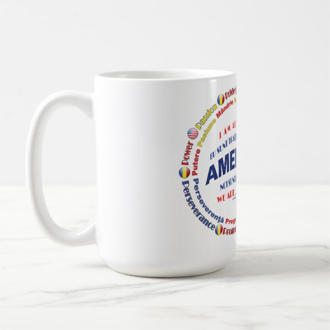 Circles of America - Romanian  Coffee Mug (Left)