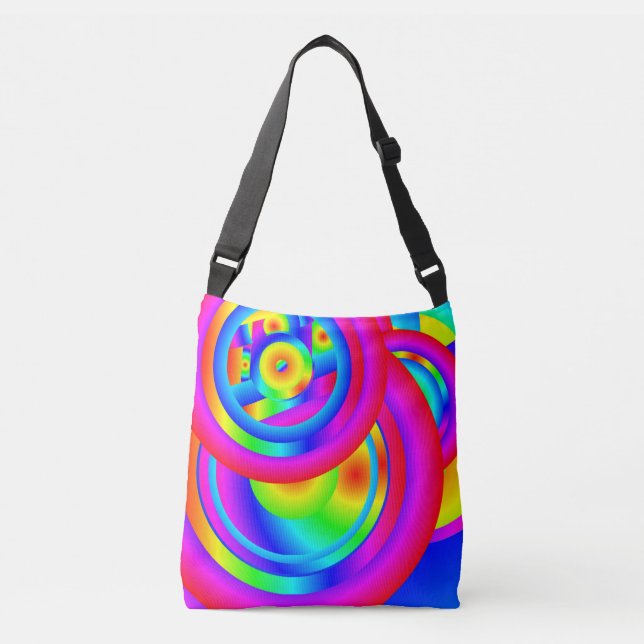 Circles of Colour  Crossbody Bag (Front)