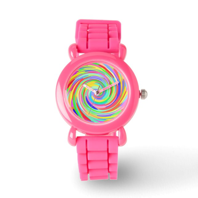 Circles of Colour Swirl Watch (Front)