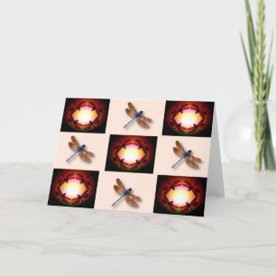 Circles of Dragonflies Card