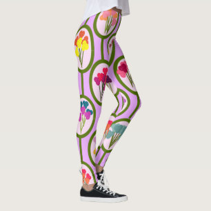 Circles of Flowers  Leggings
