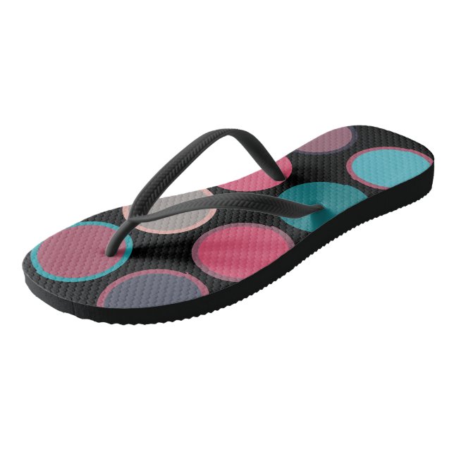 Circles of the Horizon 3  Flip Flops (Angled)
