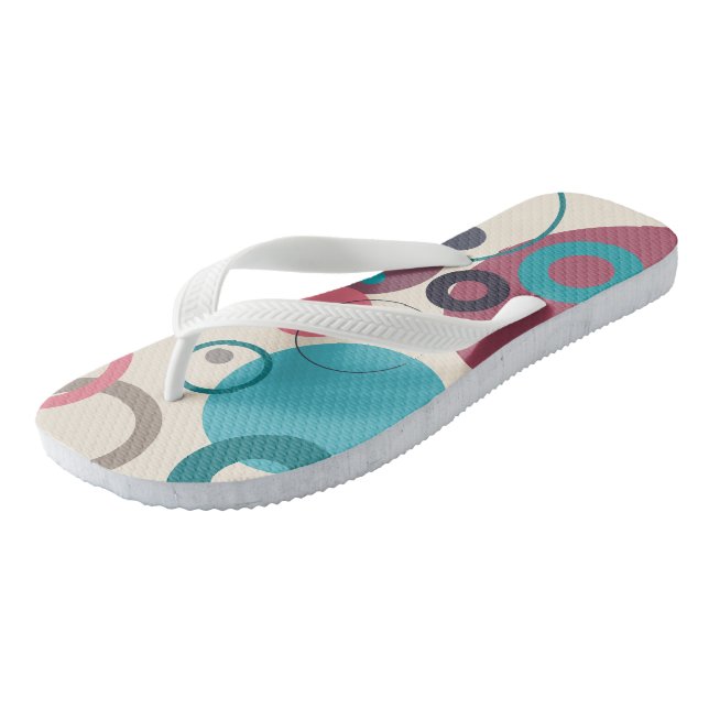 Circles of the horizon   flip flops (Angled)