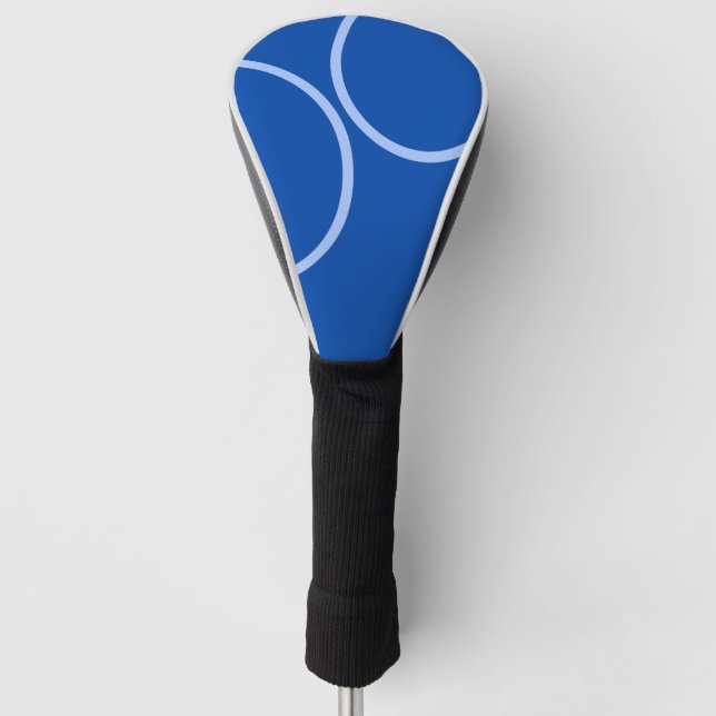 Circles on Blue Golf Head Cover (Front)