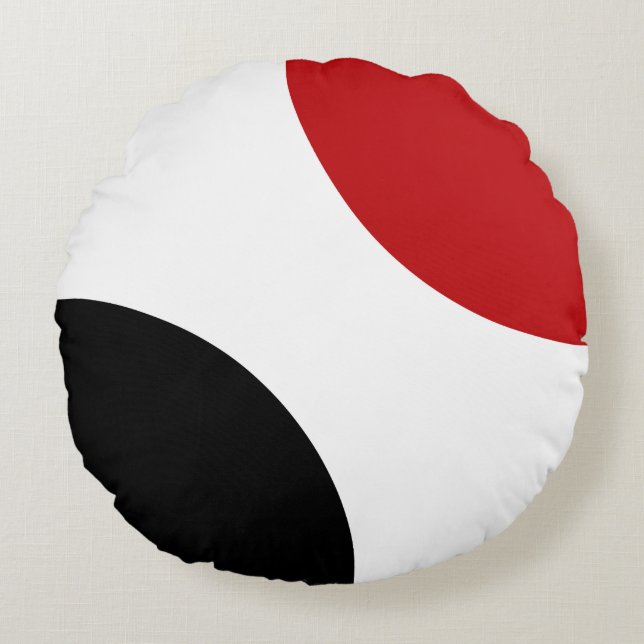 Circles on Circular Pillow (Front)