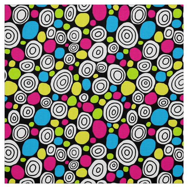 Circles Pattern 210819 - Colours 02 Fabric (Swatch)
