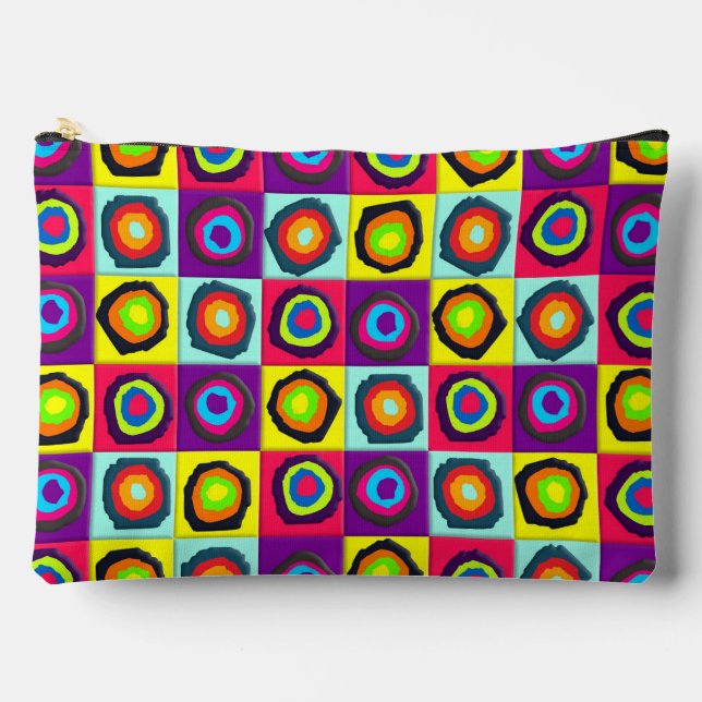 circles pattern   accessory pouch (Front)