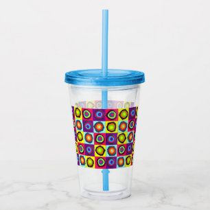 circles pattern  acrylic tumbler