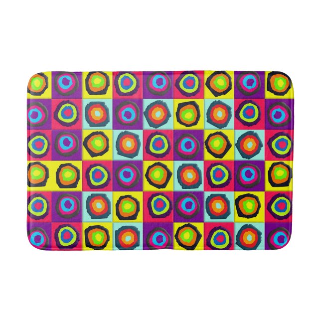 circles pattern  bath mat (Front)