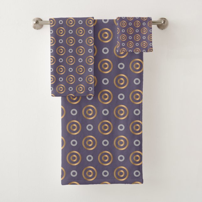 Circles Pattern Bath Towel Set (Insitu)