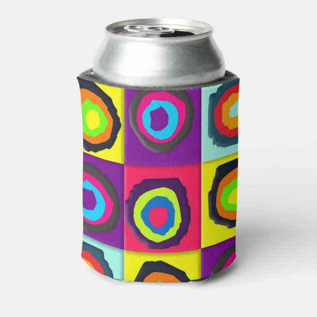 circles pattern  can cooler (Can Back)