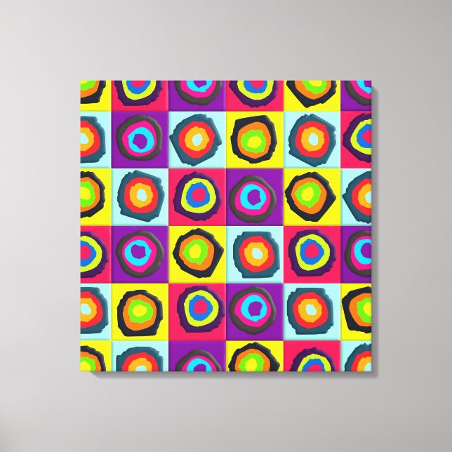 circles pattern canvas print (Front)