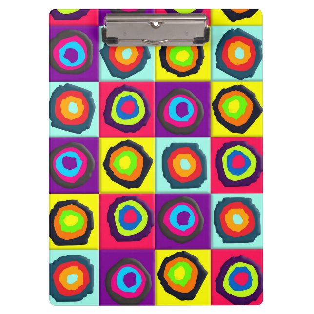circles pattern  clipboard (Front)