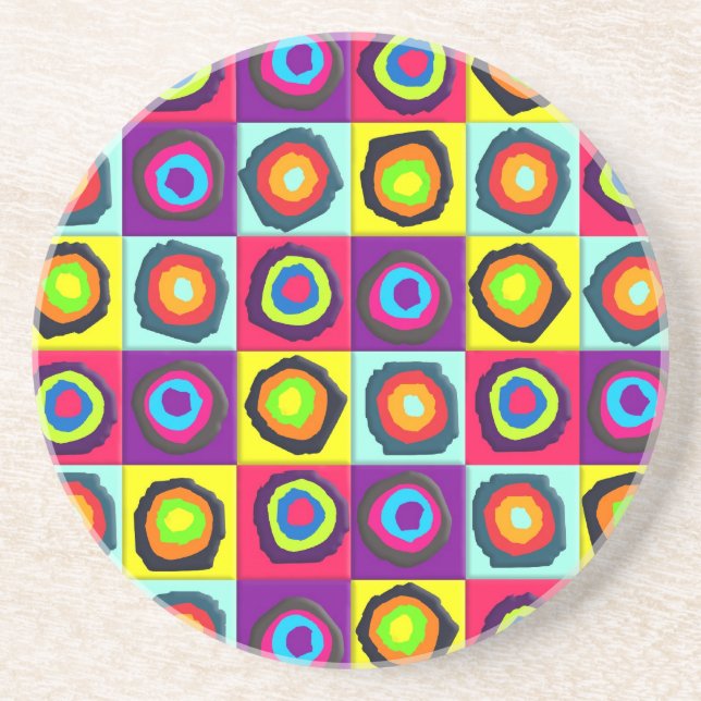 circles pattern coaster (Front)