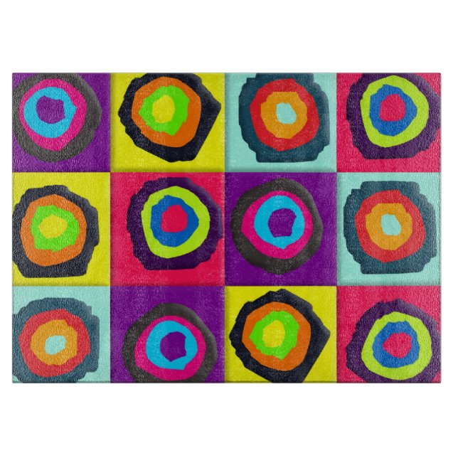 circles pattern  cutting board (Front)