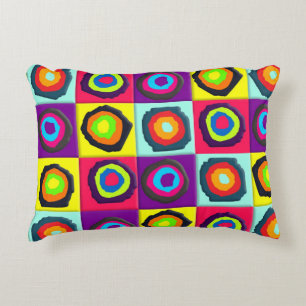 circles pattern  decorative cushion