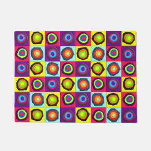 circles pattern doormat