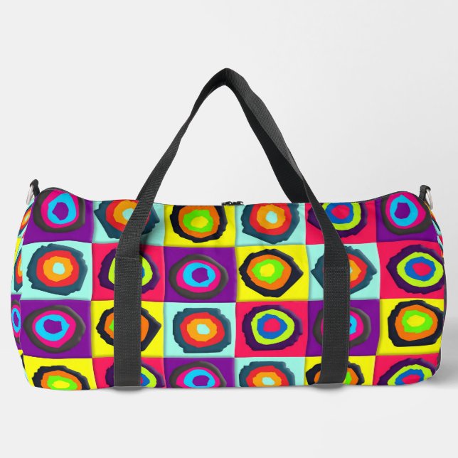 circles pattern   duffle bag (Front)
