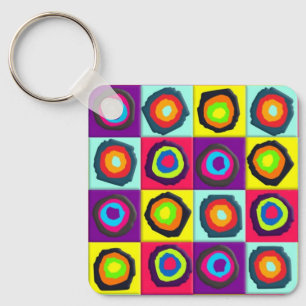 circles pattern  key ring