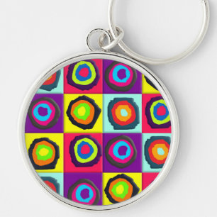 circles pattern key ring