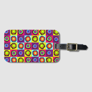 circles pattern  luggage tag
