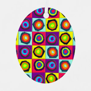 circles pattern metal tree decoration