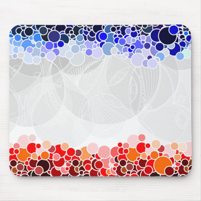 CIRCLES PATTERN MOUSE MAT (Front)