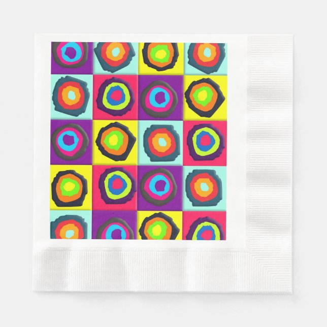 circles pattern napkin (Front)