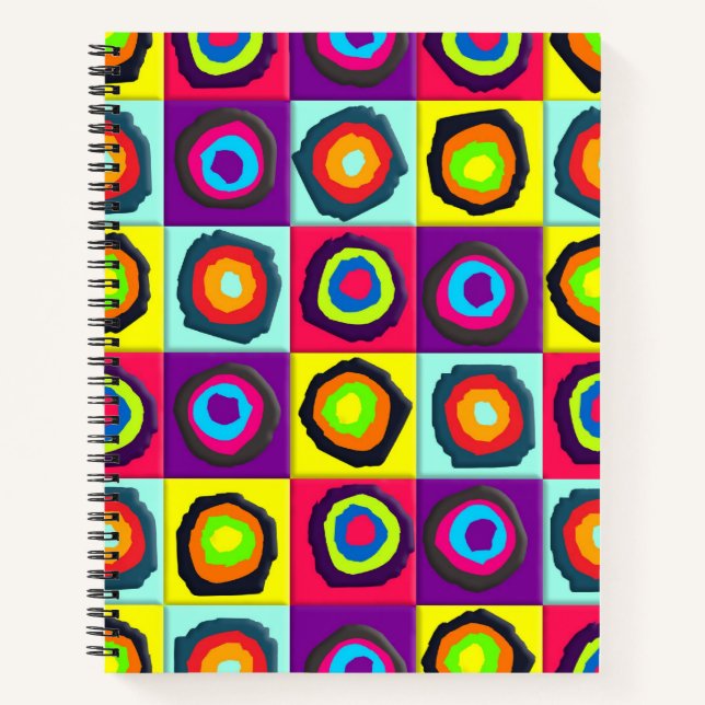 circles pattern  notebook (Front)