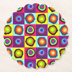 circles pattern   paper coaster