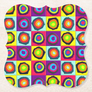 circles pattern  paper coaster
