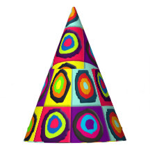 circles pattern party hat