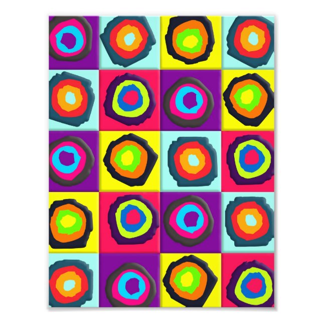 circles pattern photo print (Front)