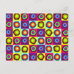 circles pattern postcard