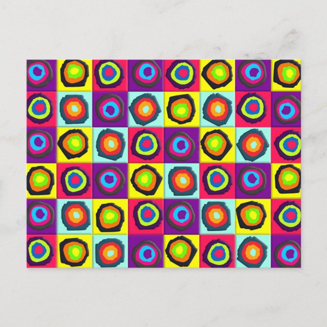 circles pattern postcard (Front)