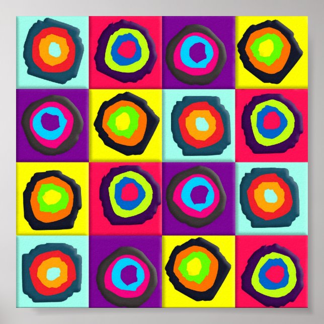 circles pattern poster (Front)