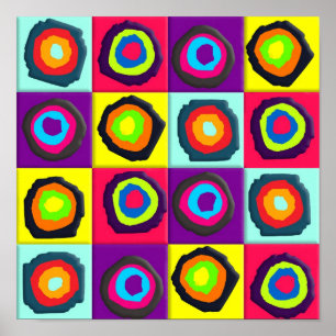 circles pattern poster
