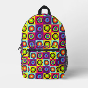 circles pattern printed backpack