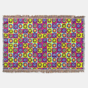 circles pattern throw blanket