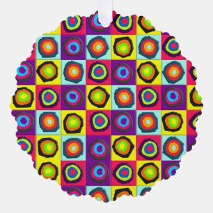 circles pattern tree decoration card