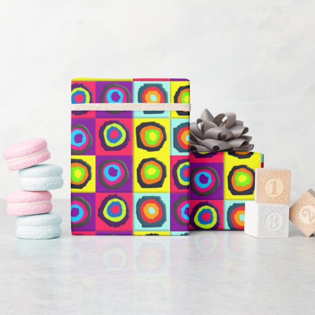 circles pattern  wrapping paper (Baby Shower)